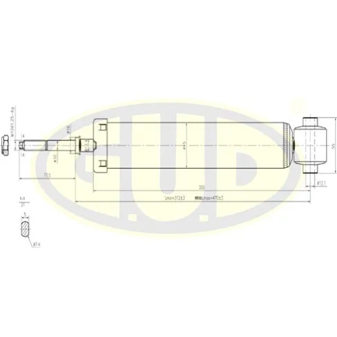 АМОРТИЗАТОР ЗАД CIT C-CROSSER 07-/MIT OUTLANDER II 06-/PGT 4007 07-