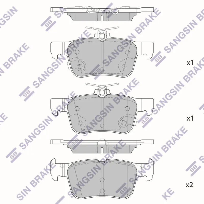 Колодки тормозные FORD MONDEO V 14- задн. SANGSIN BRAKE SP1919A