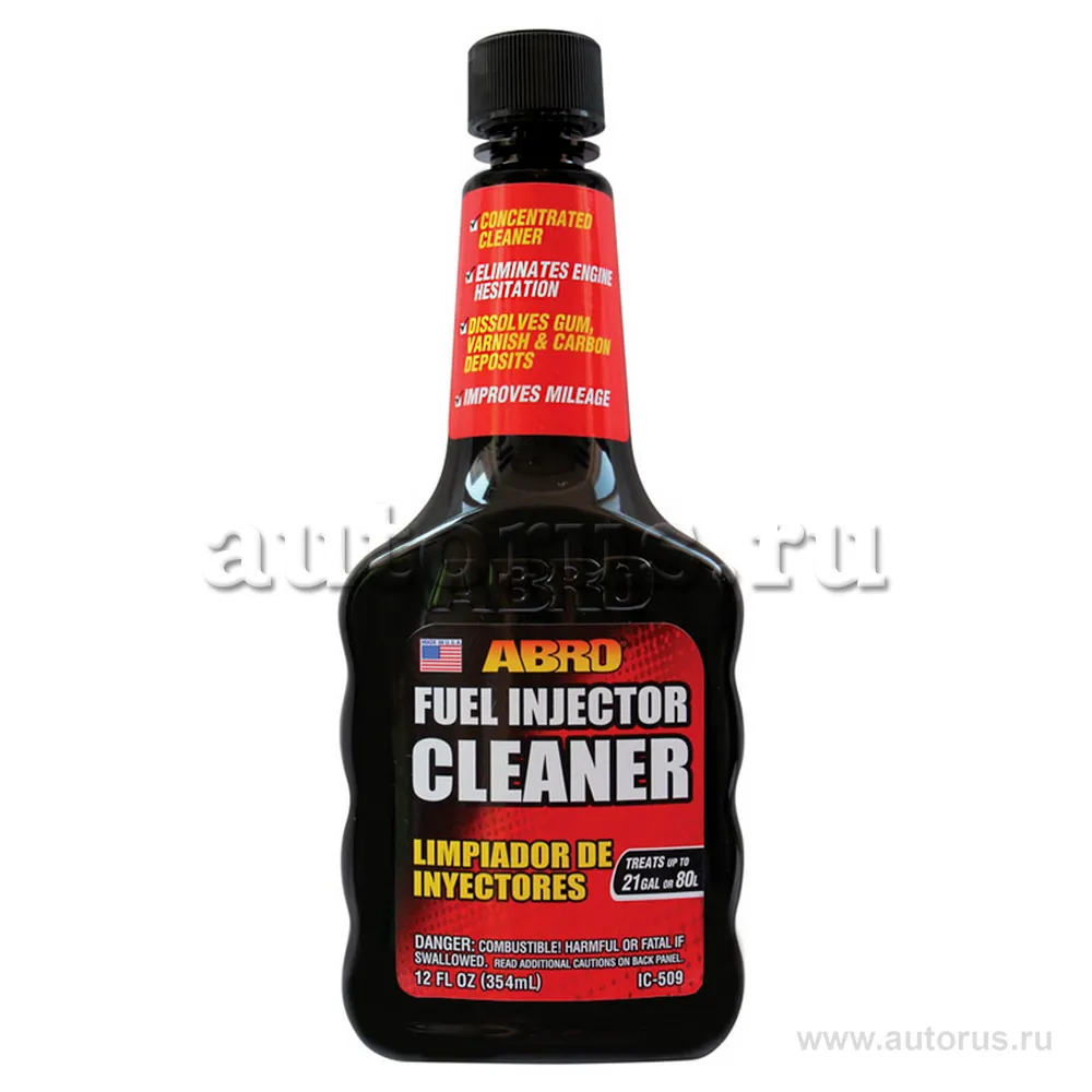 Присадка в бензин, очиститель инжектора ABRO (354 мл) ABRO IC-509
