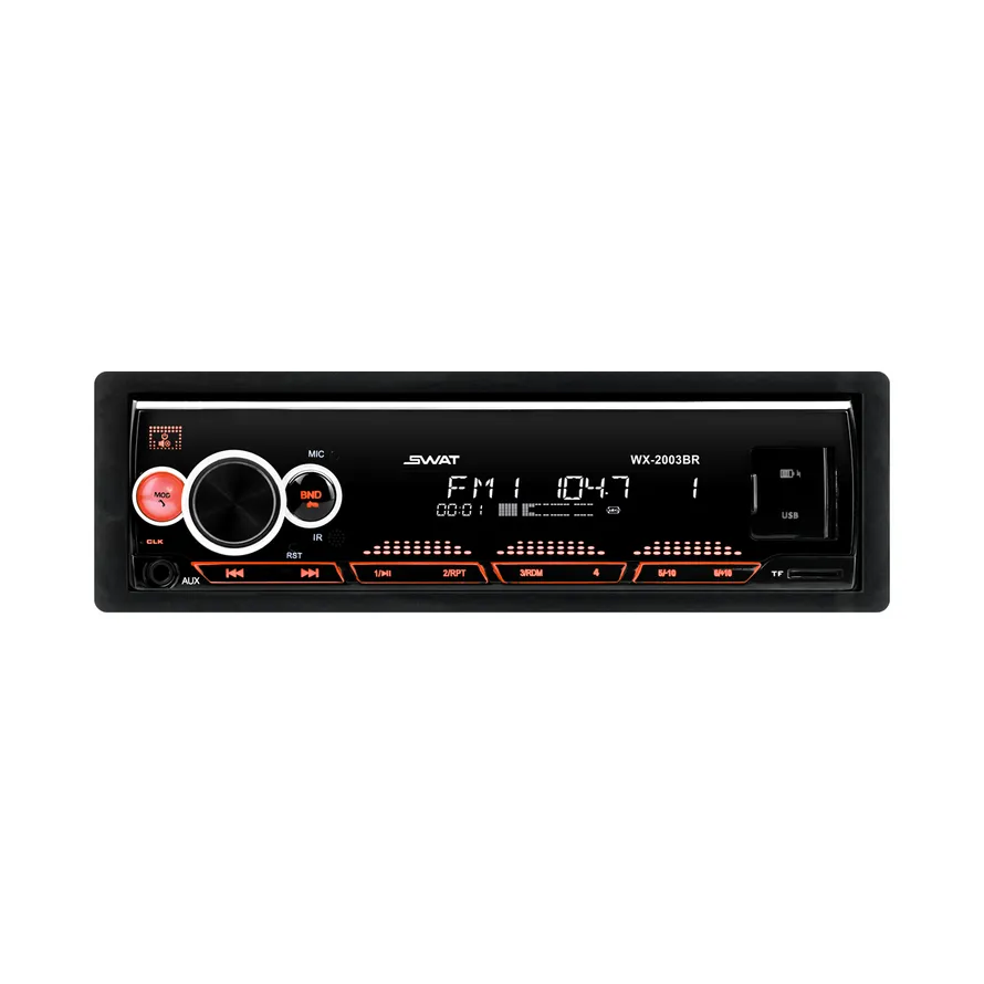 Автомагнитола SWAT WX-2003BR, 1 din медиа ресивер 4х50 Вт, MP3, USB, SD, BT красн. подсветка