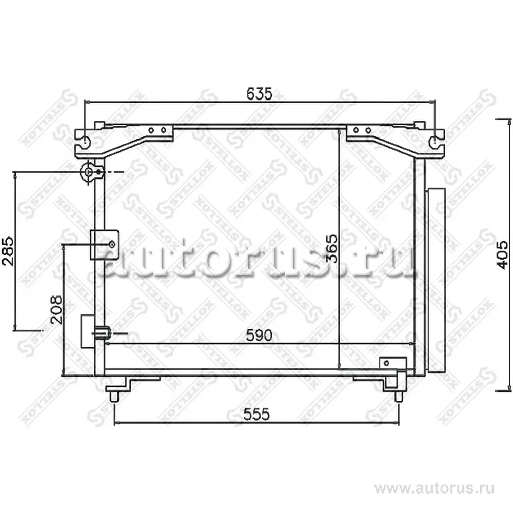 Радиатор конд. Toyota Picnic 2.0i/2.2D STELLOX 1045349_SX