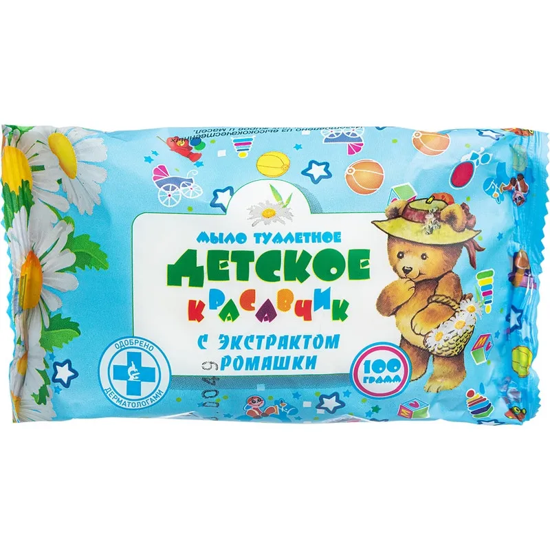 Мыло туалетное 100г Детское с экстрактом ромашки Меридиан 1144815