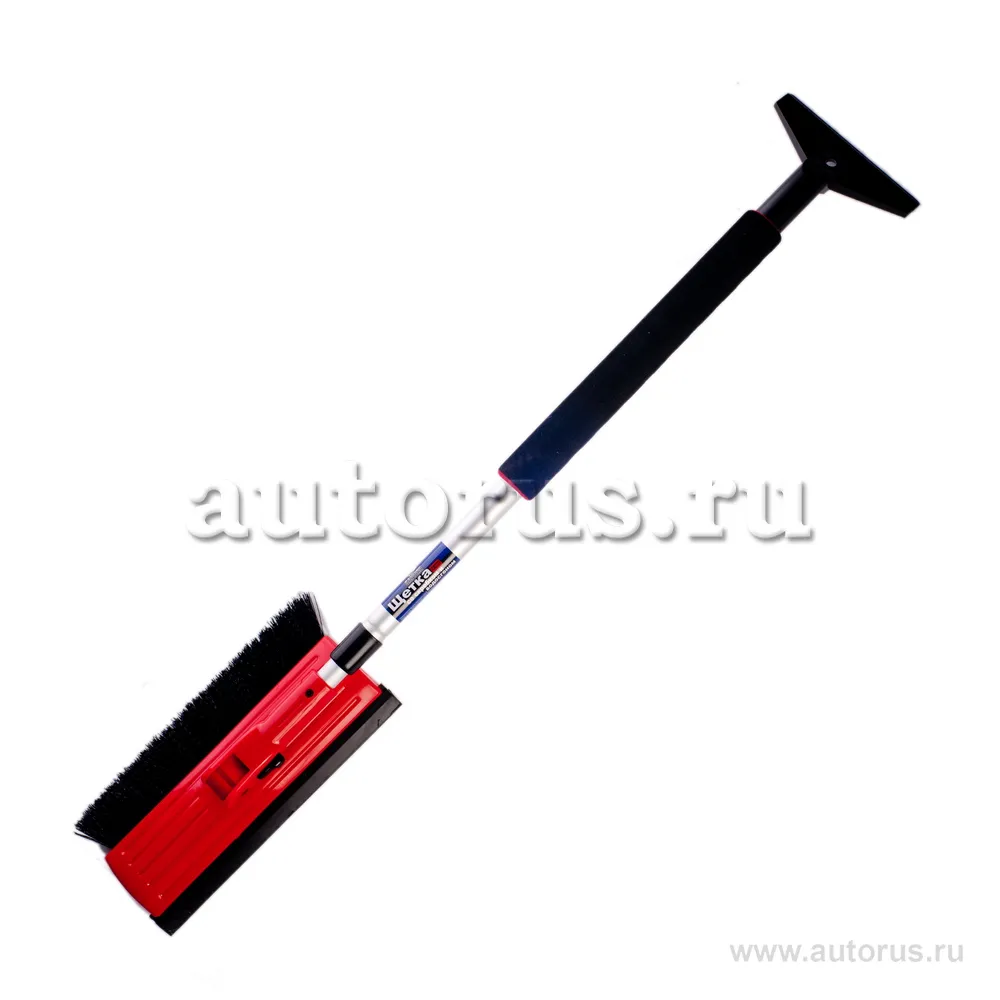 Щетка для очистки снега со скребком и телескопической ручкой SAPFIRE SF-0085