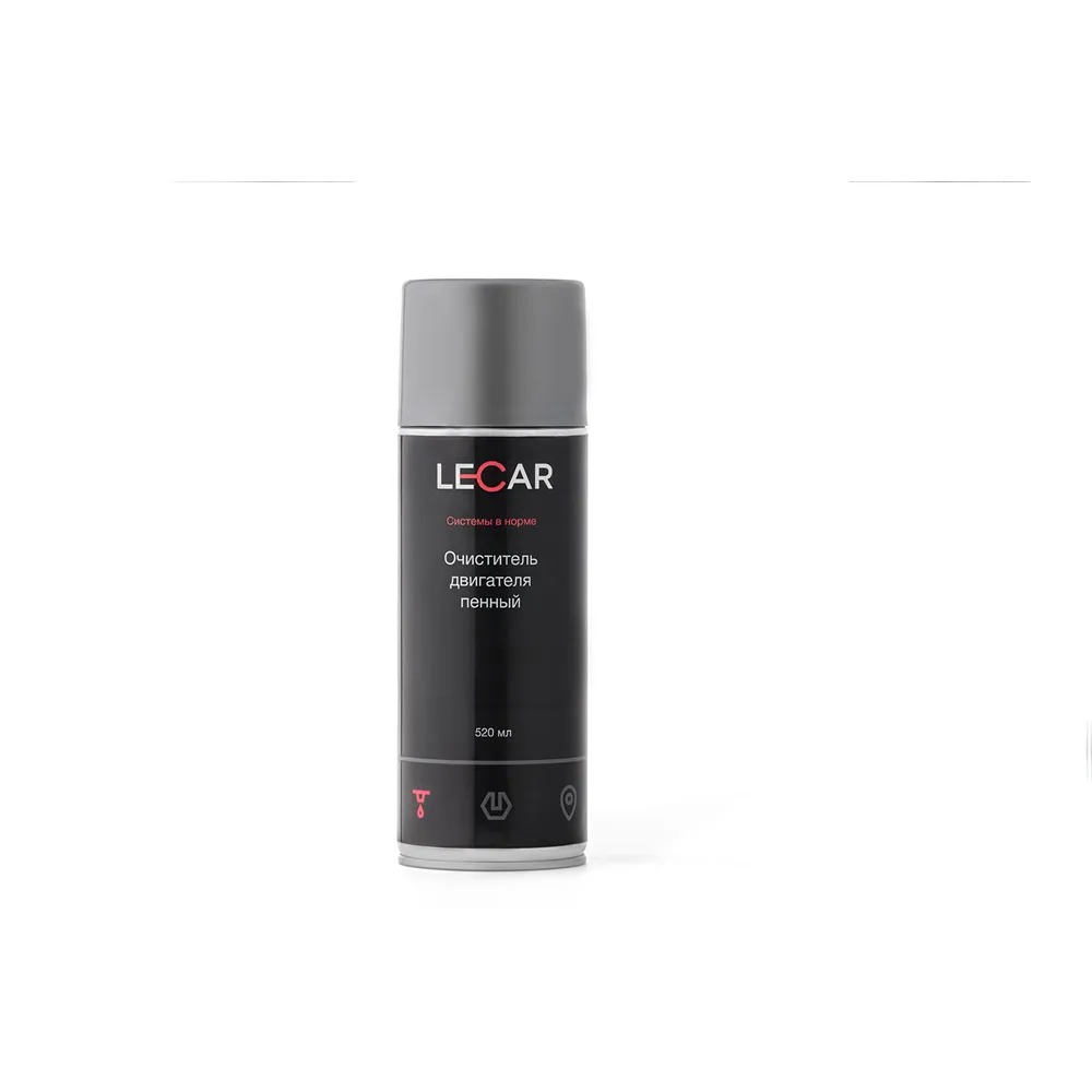 Очиститель двигателя пенный 520 мл. (аэрозоль) LECAR LECAR000030611