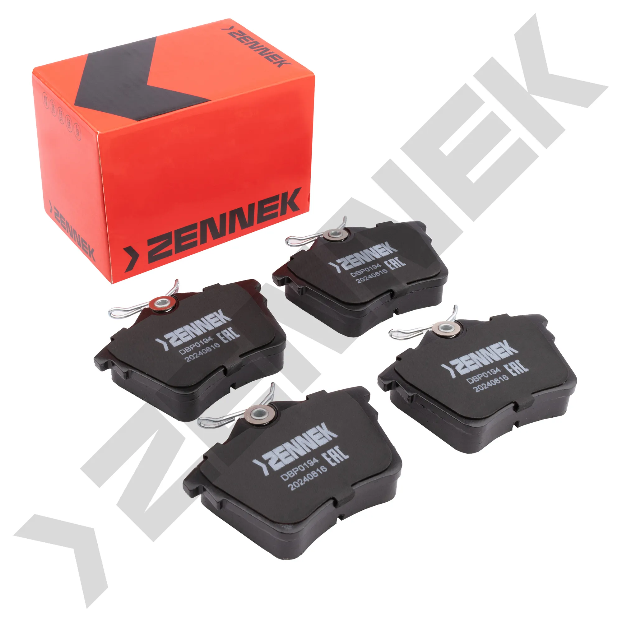 Колодки тормозные дисковые задние CITRON C5 08-, PEUGEOT 407 04- ZENNEK DBP0194