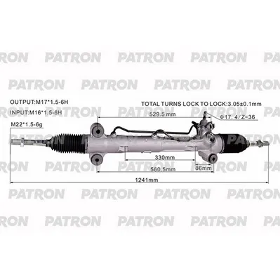 Рейка Рулевая TOYOTA LAND CRUISER FJA300 VJA300 PATRON PSG3247