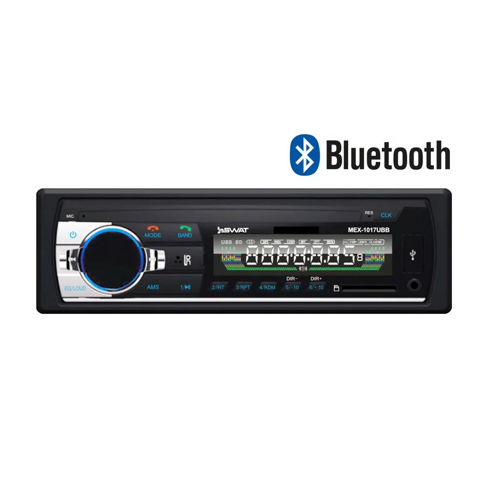 Автомагнитола SWAT MEX-1017UBB ,1 din ,4х50 Вт,MP3,USB,SD,BT SWAT SWAT MEX-1017UBB