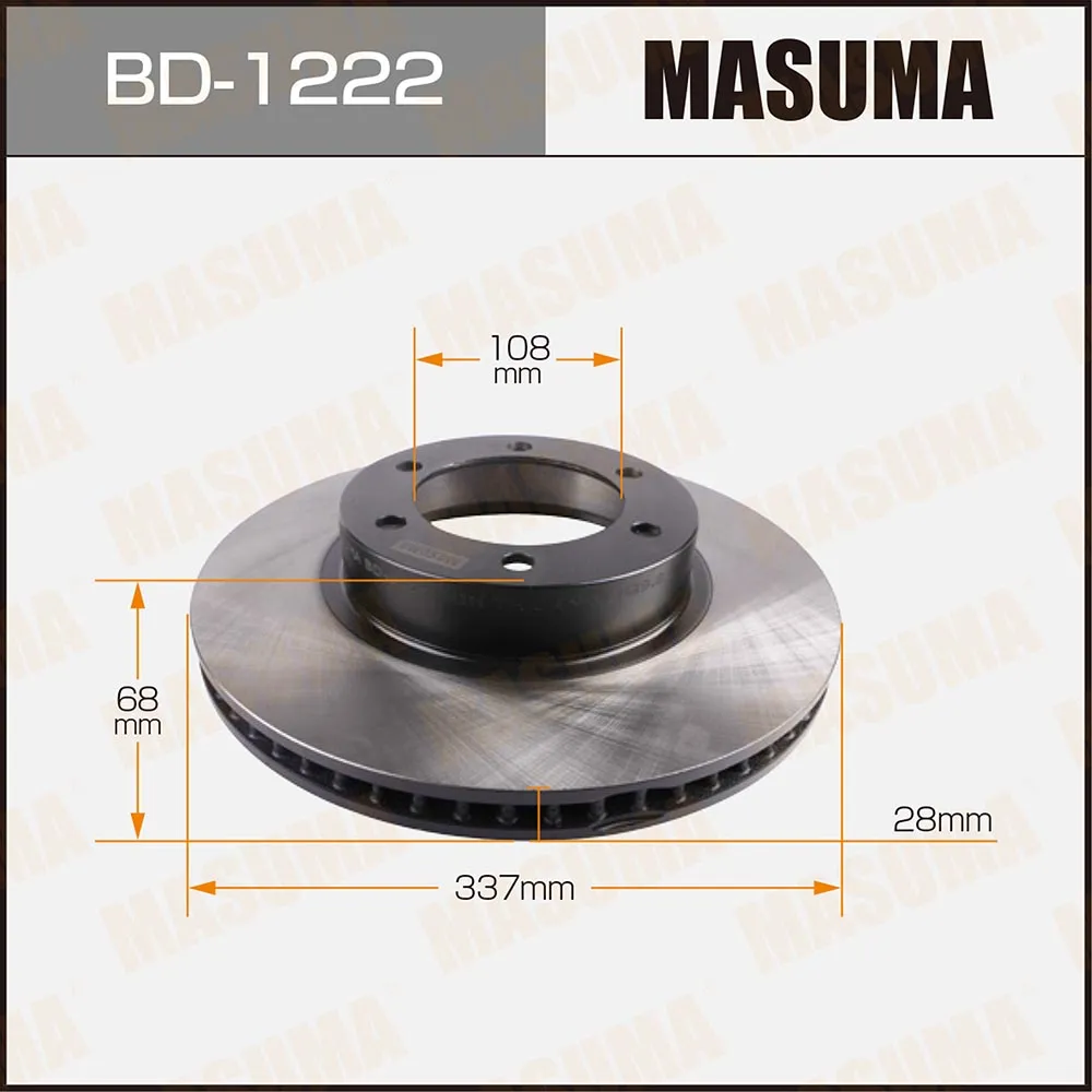 Диск тормозной передний для TOYOTA 4RUNNER MASUMA BD-1222