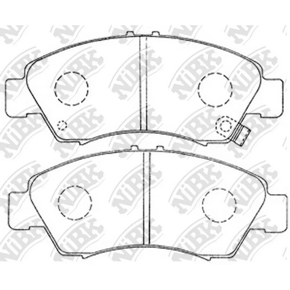 Колодки тормозные передние NIBK PN8265