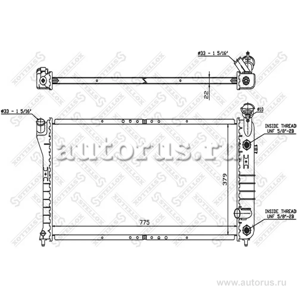 Радиатор Buick Regal 94,Chevrolet Lumi STELLOX 1026746_SX