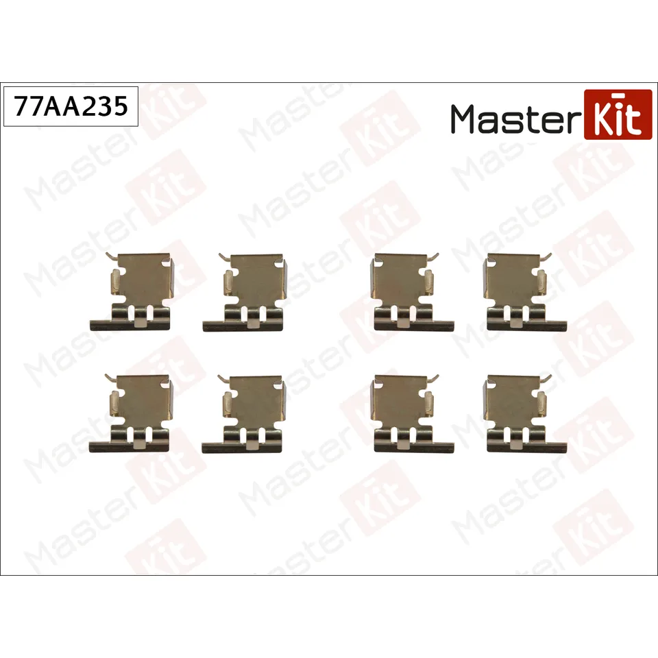 Комплект установочный тормозных колодок Suzuki WAGON R+ (EM) 1997 - 2000 MASTERKIT 77AA235