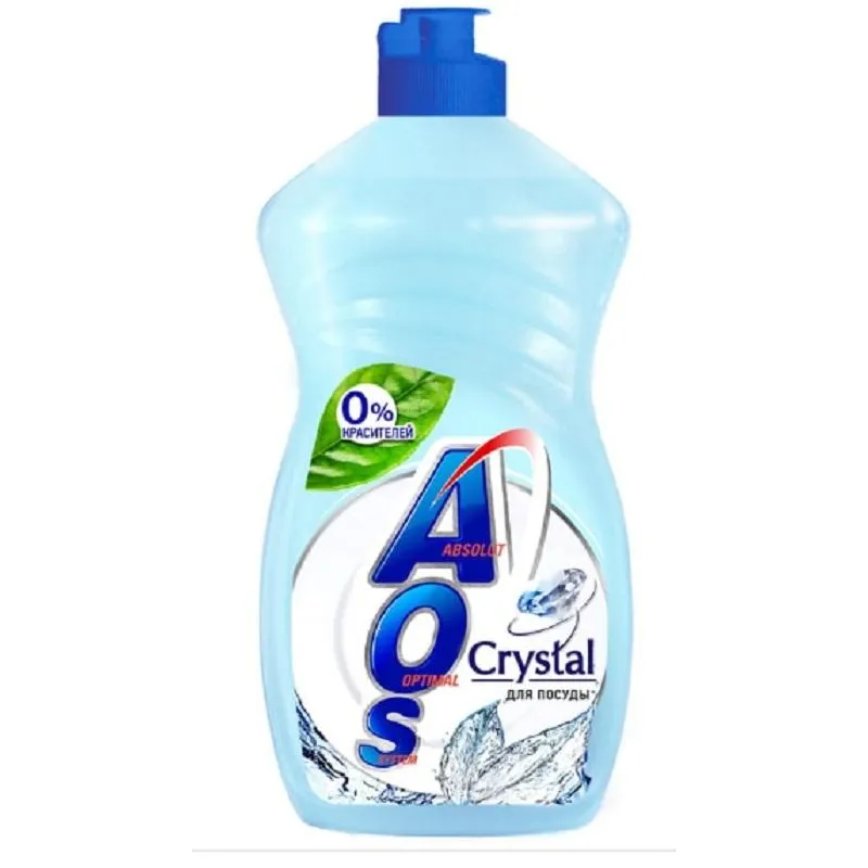 Средство для мытья посуды AOS Crystal 450гр 1621249