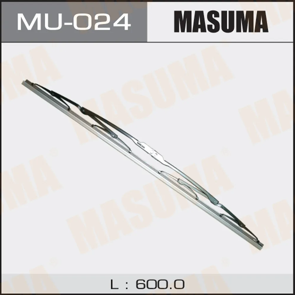 Щетка стеклоочистителя 600 мм каркасная 1 шт MASUMA Flat Wiper Blade MU-024