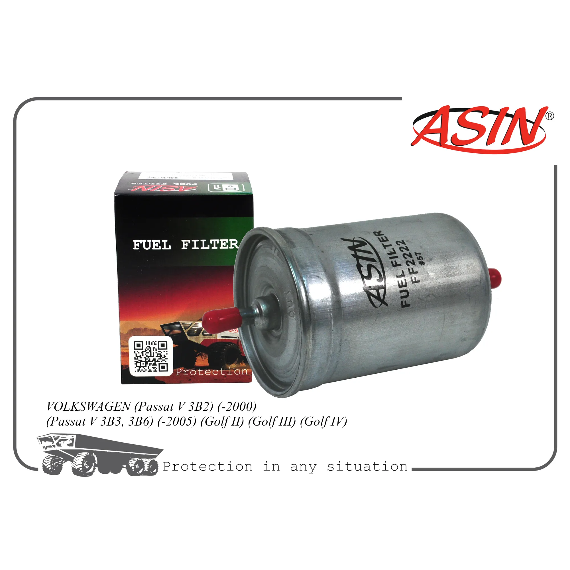 Фильтр топливный 1H0201511A/ASIN.FF2222 ASIN ASIN ASINFF2222