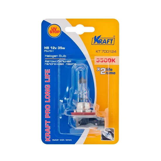 Лампа 12V H8 35W PGJ19-1 KRAFT 1 шт. картон KT700124