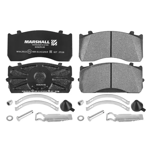 Колодки торм к-т (с уст.комп.) WVA 29148, 29183 Marshall M2629148