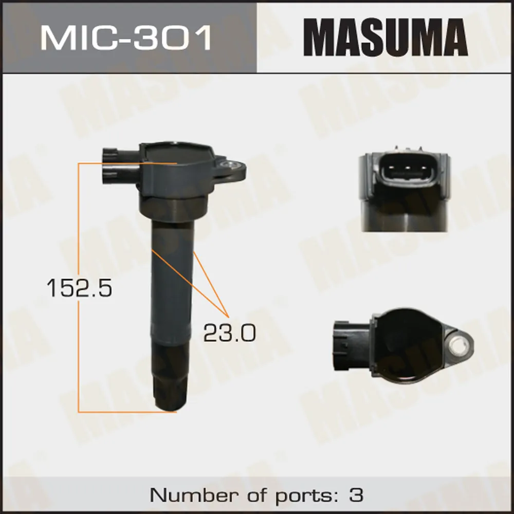 Катушка зажигания MASUMA, PAJERO/ V87W, V97W MASUMA MIC301