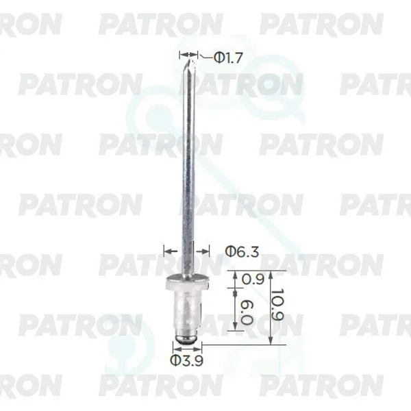 Заклепка TOYOTA применяемость: заклепка PATRON P37-1423