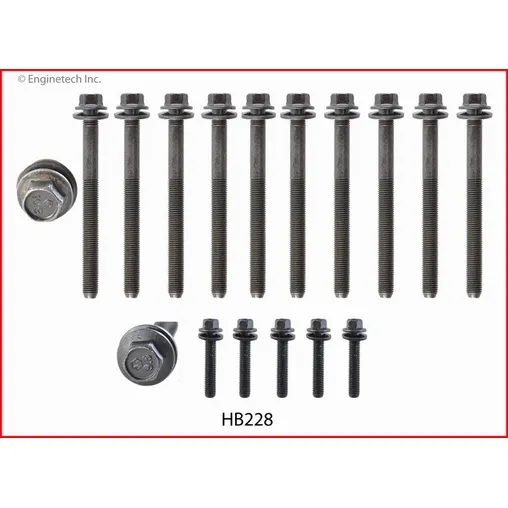Комплект болтов на 1 головку Chrysler 5.7/6.1L 2003-2014 ENGINETECH HB228