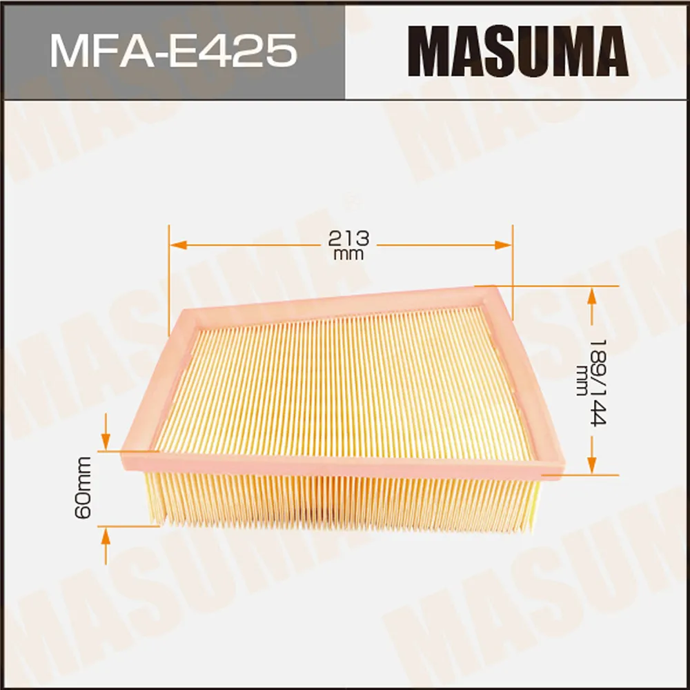 Фильтр воздушный RENAULT MEGANE III MASUMA MFA-E425
