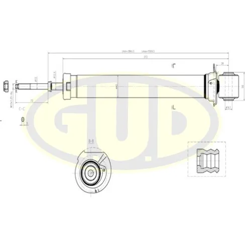 АМОРТИЗАТОР ЗАДН ГАЗ AUDI 80 B4/90 91-