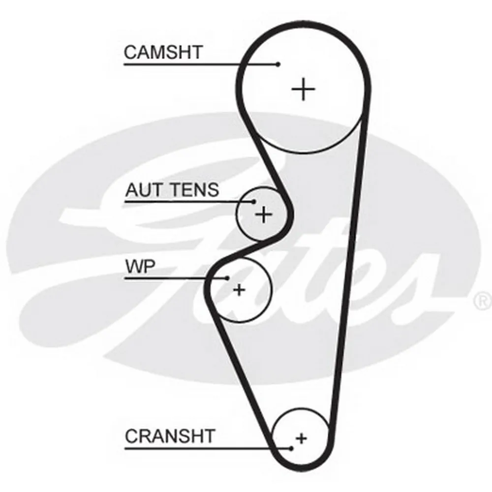 Ремень ГРМ ВАЗ 2190 8кл GATES 5670XS. GATES 5670XS