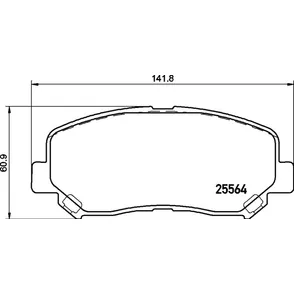 Колодки передние MAZDA CX-5 2011-> NISSHINBO NP5042