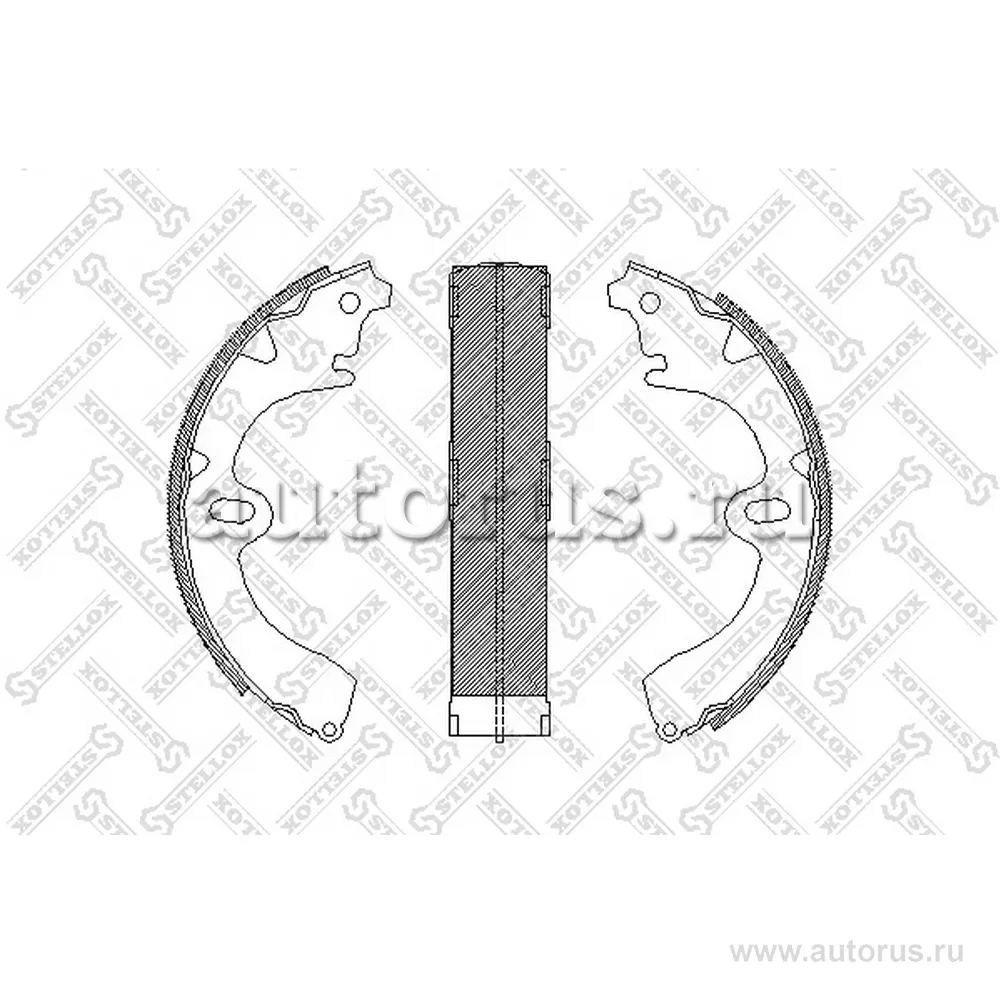 Колодки барабанные Toyota Carina II STELLOX 108 100-SX