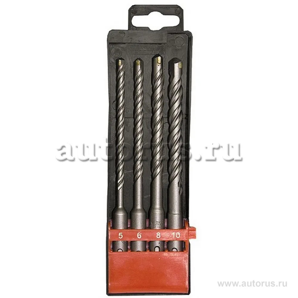 Набор буров по бетону, 5-6-8-10x160 мм, 4 шт. в пласт. коробке, SDS PLUS MATRIX 71094