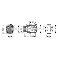 Компрессор кондиционера FORD MONDEO III 00-07