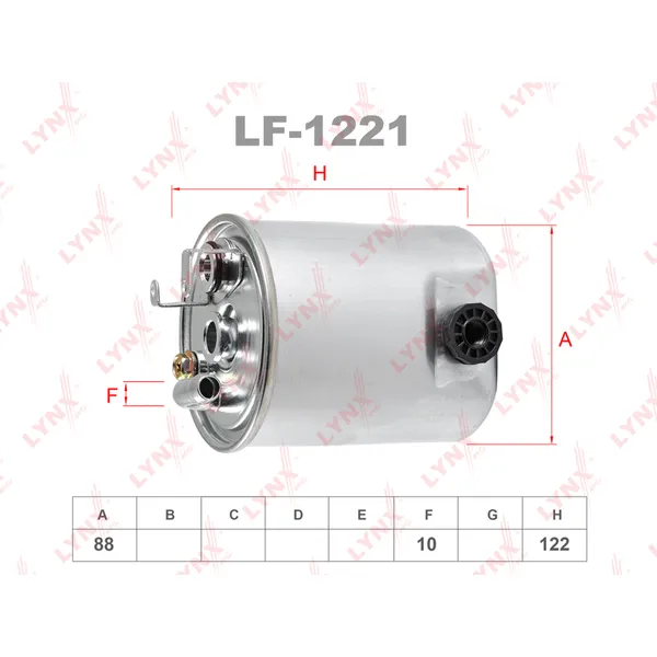 Фильтр топливный LYNXauto LF-1221