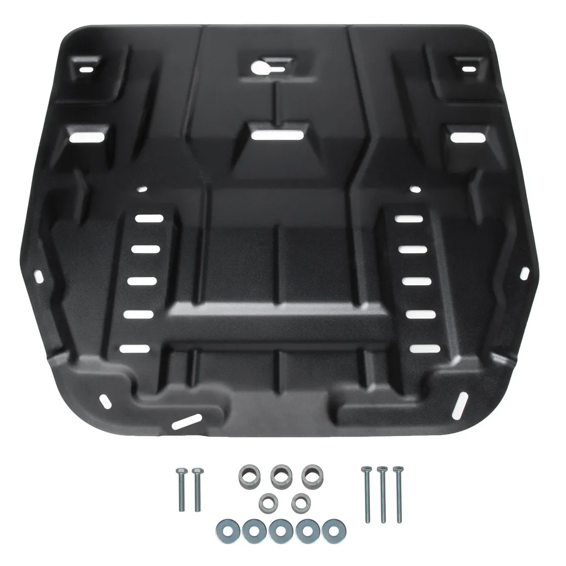 Защита картера + КПП + комплект крепежа, RIVAL, Сталь, KIA Carnival 2021-, V - 2.2d, 111.2859.1
