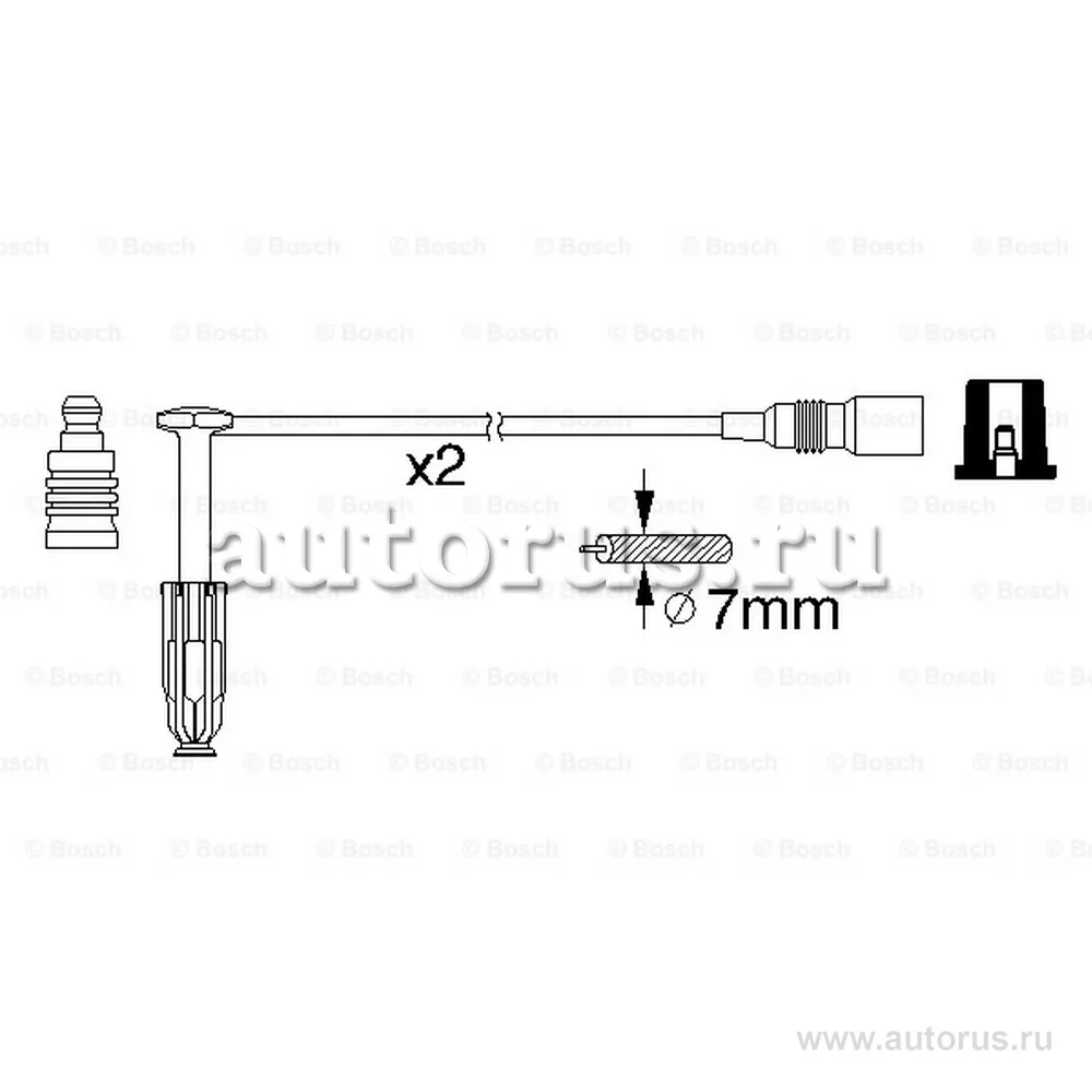 Комплект высоковольтных проводов MERCEDES BOSCH 0 986 356 311