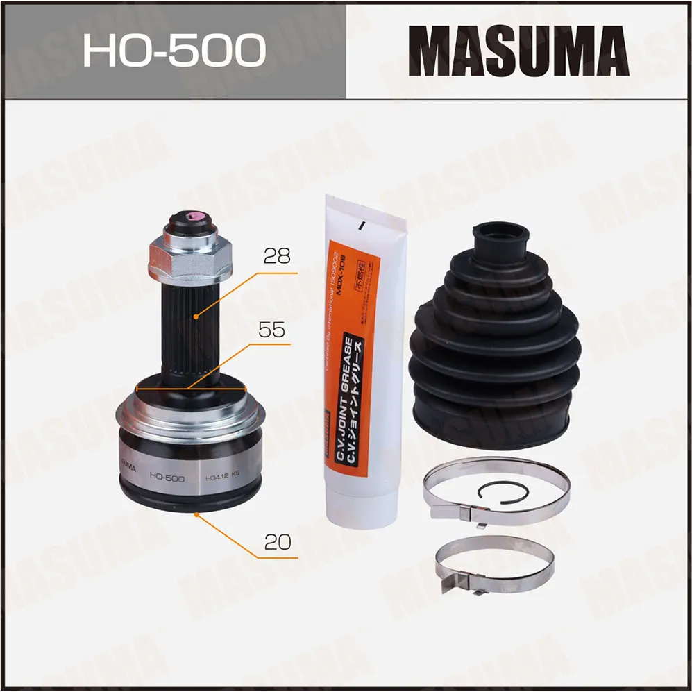 ШРУС наружный Masuma HO-500 MASUMA HO500