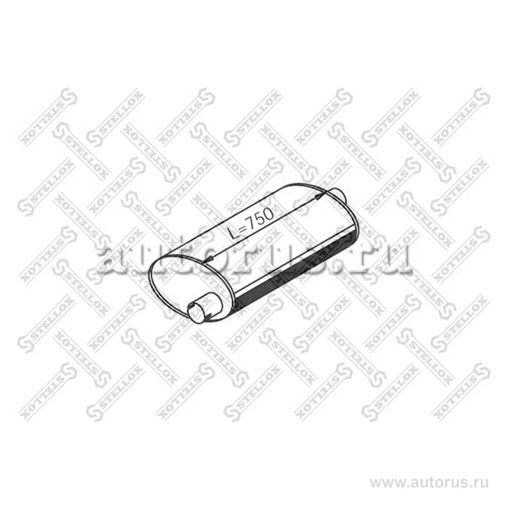 Глушитель средний/конечный IVECO STELLOX 8203070_SX