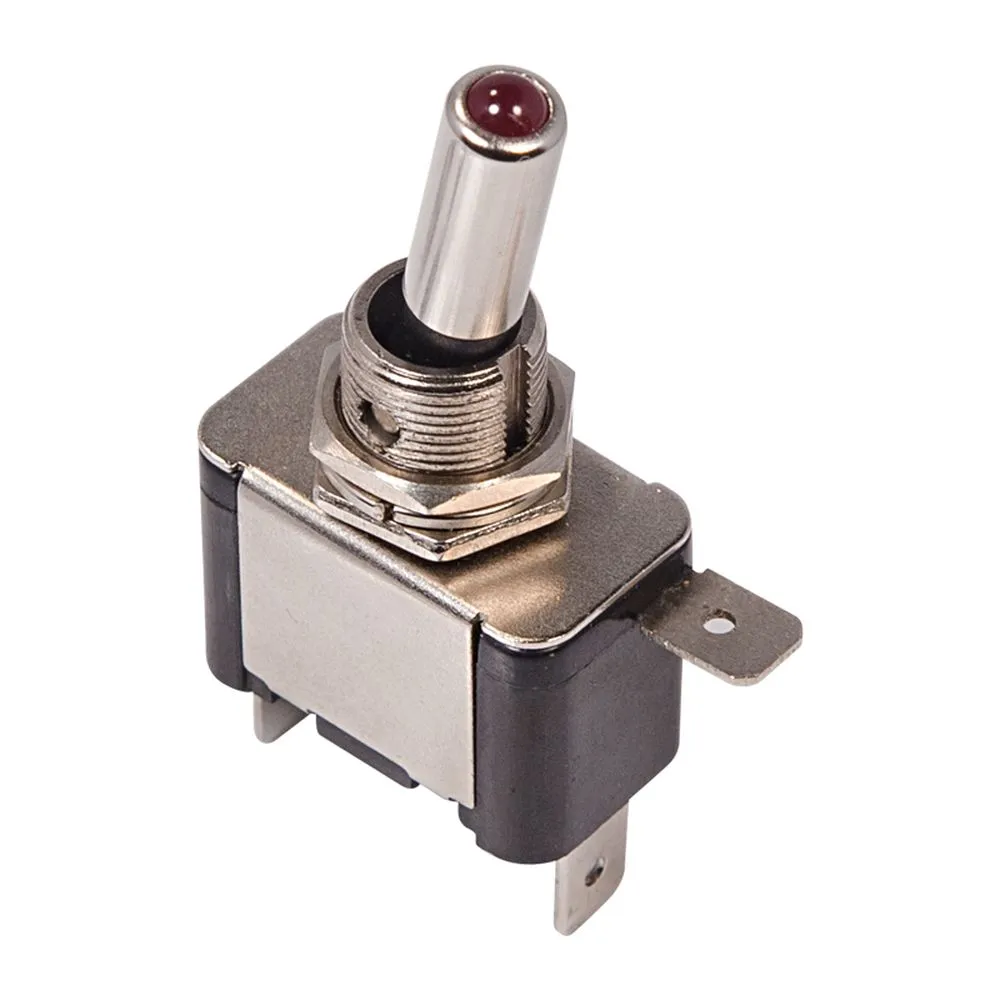 Тумблер 12v, 20A,однополюсный с красной подсветкой ONOFF REXANT 36-4330