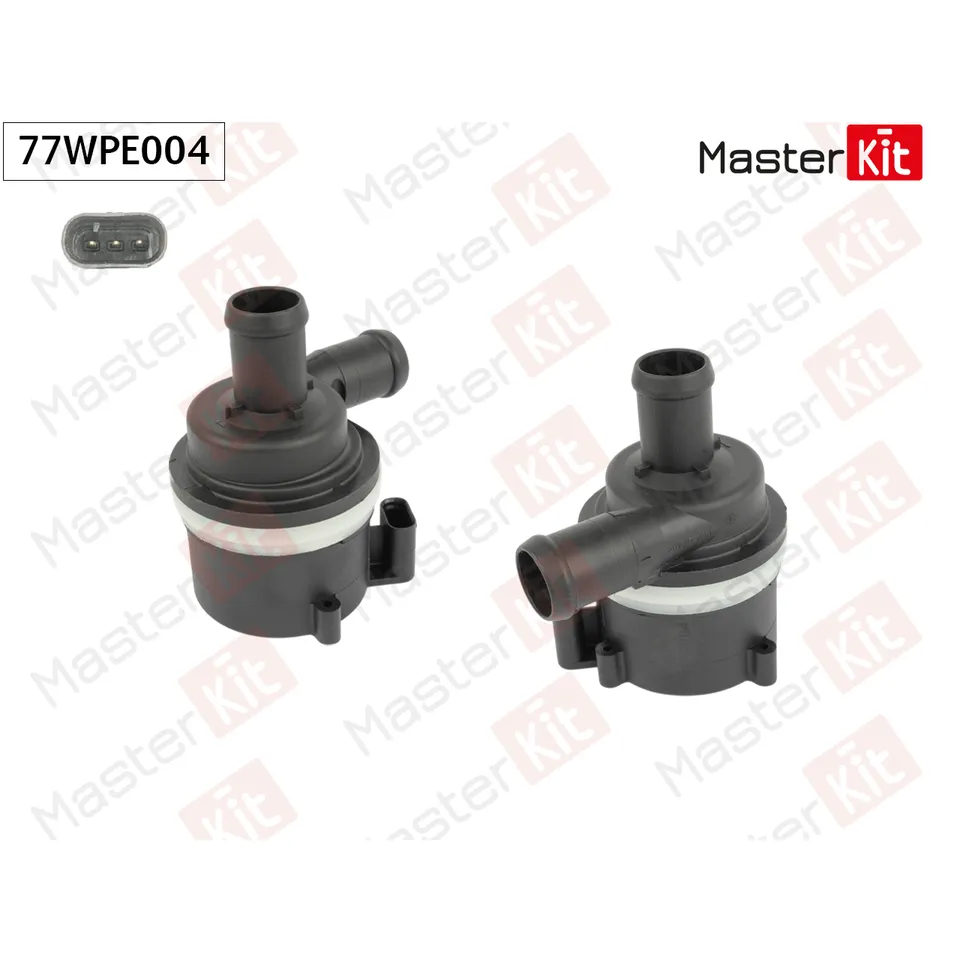 Насос водяной электрический Audi A1 (8X1, 8XK)/Skoda RAPID (NH3) 2010 - 2018 MASTERKIT 77WPE004
