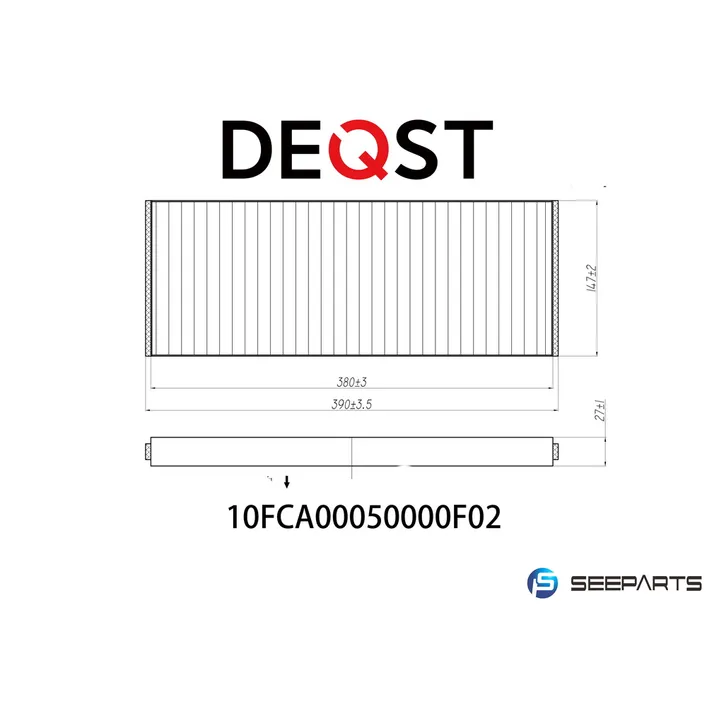 Фильтр салона AUDI A4 95-01/VW PASSAT 96-00 (CU3955) DEQST 10FCA00050000