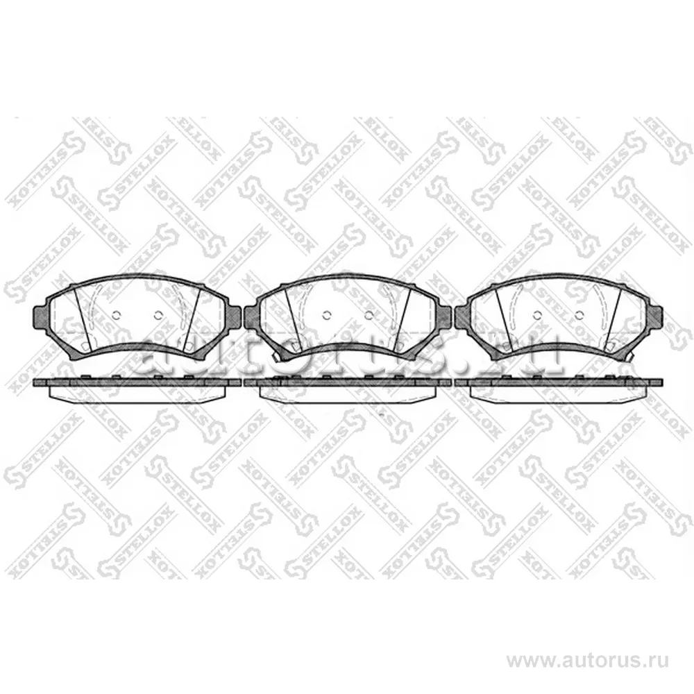 Колодки дисковые п. Pontiac Trans Sport 97>/Bonneville 00-05, Cad STELLOX 652 002B-SX