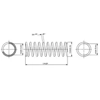 Пружина задняя L=R TOYOTA RAV4 II 00-05 MONROE SP3527