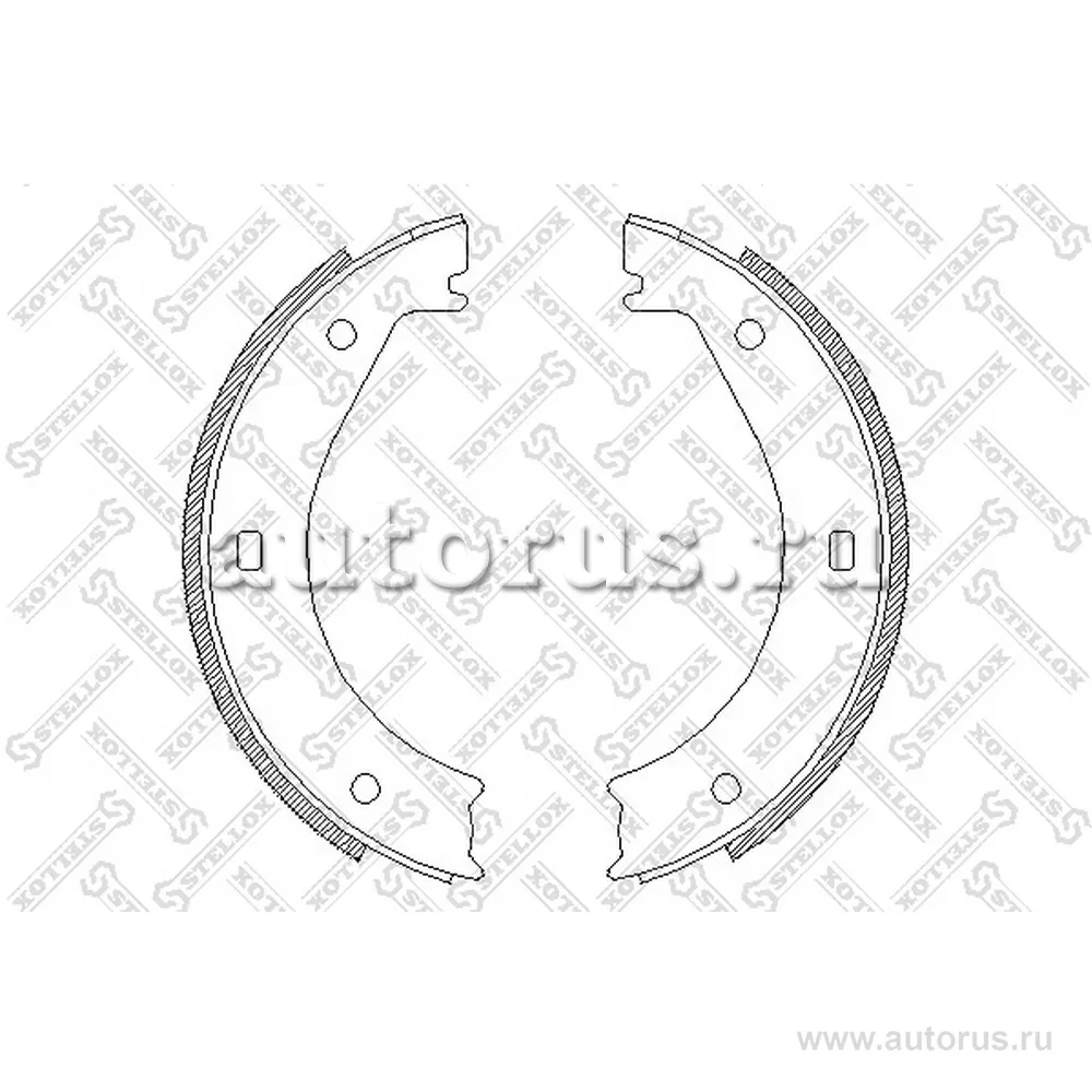 Колодки барабанные ручника BMW E28/E STELLOX 415 100-SX