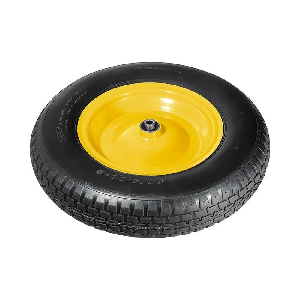 Колесо пневматическое 4.80/4.00-8 D390 мм, внутренний подшипник D 20 мм, длина оси 80 мм Palisad 689 PALISAD 68957