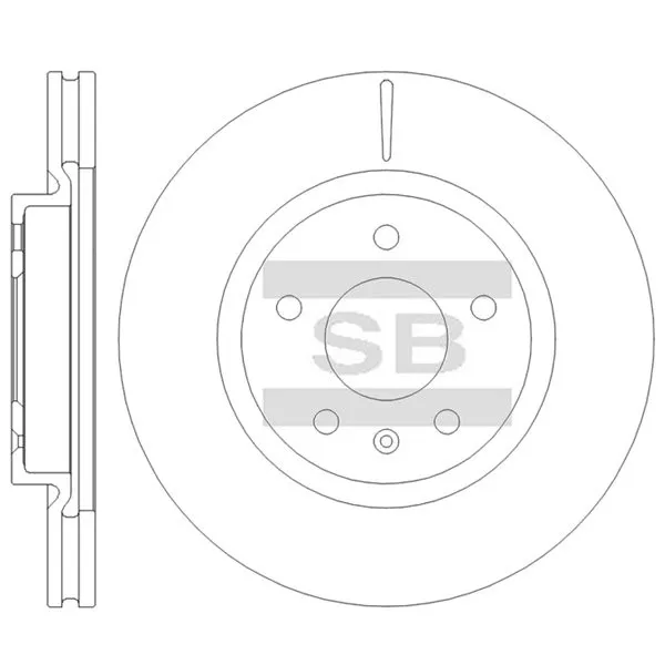 Диск тормозной SANGSIN BRAKE SD8610