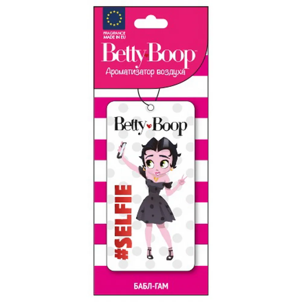 Ароматизатор подвесной картон Betty Boop AURAMI BP-202 Бубль гум AURAMI BP-202