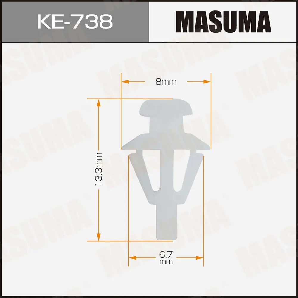 Клипса автомобильная MASUMA KE-738
