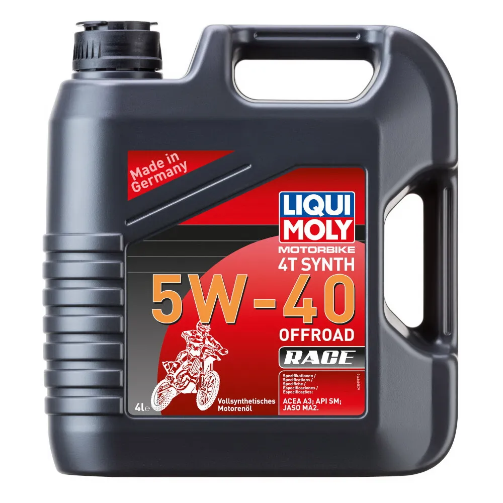 Масло моторное д/4-т. мотоц. Motorbike 4T Synth Offroad Race 5W-40 SN Plus MA2 (4л) LIQUI MOLY 3019