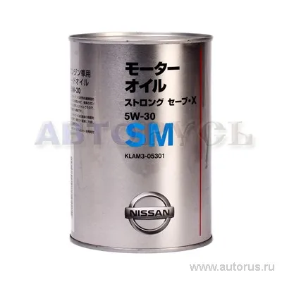Масло моторное NISSAN STRONG SAVExSN-SM 5W-30 полусинтетическое 1 л KLAN3-05301