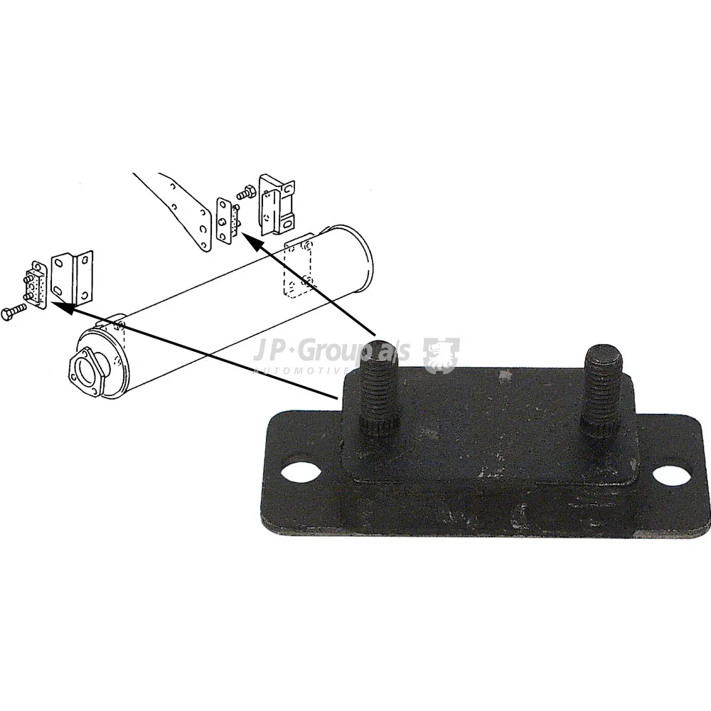 КРОНШТЕЙН, СИСТЕМА ВЫПУСКА ОГ VAG JP GROUP 1121603600