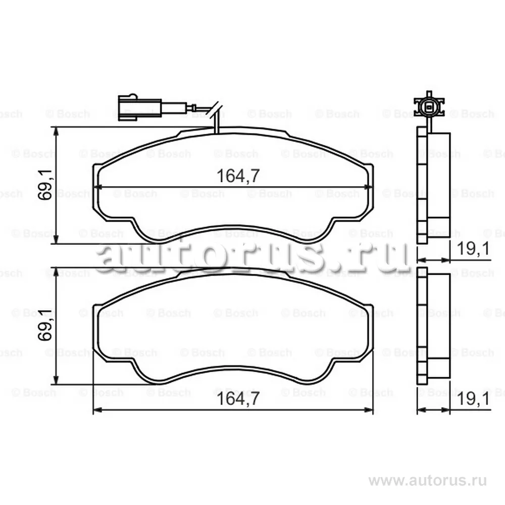 Колодки тормозные FIAT DUCATO 02>/CITROEN JUMPER/PEUGEOT BOXER 94>(1800кг) перед