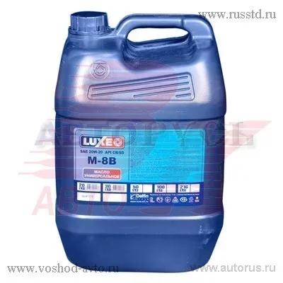 Масло моторное Luxe Стандарт М8В 20W-20 минеральное 20 л 482